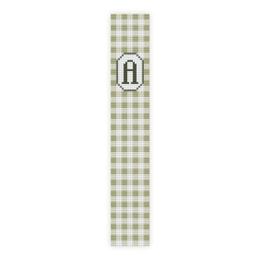 Gingham Initial Key Fob Chart