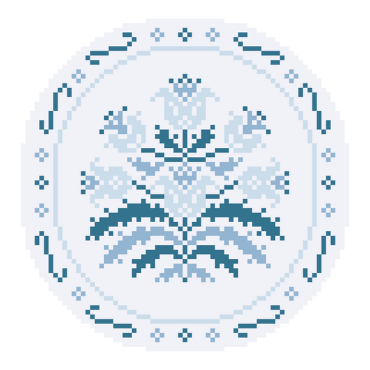 Blue China Plate