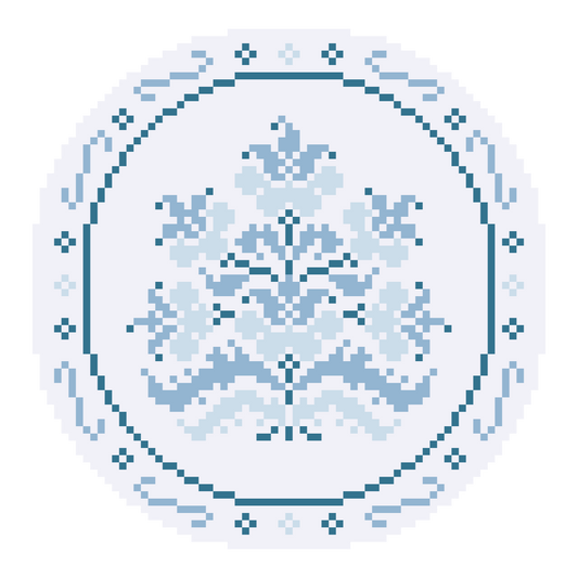 Blue China Plate
