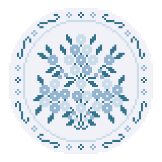 Blue China Plate
