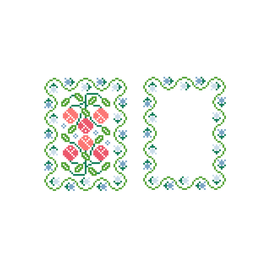 Roses Bag Tag - Double Sided