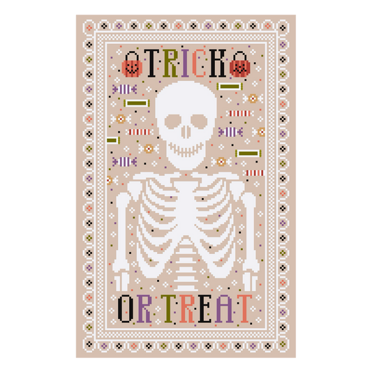 Trick-or-Treat Skeleton Chart