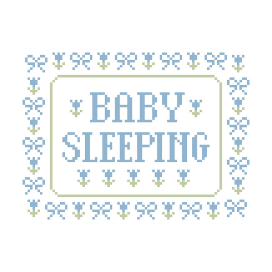 Baby Sleeping Chart - Blue