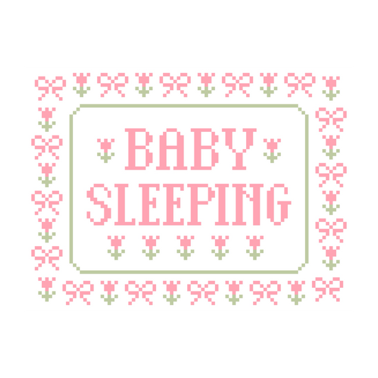 Baby Sleeping Chart - Pink