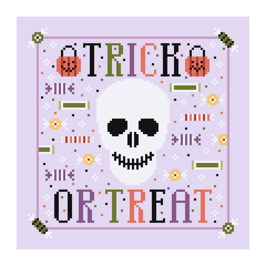 Trick-or-Treat Skull Chart