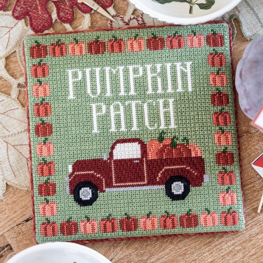 Pumpkin Patch Chart: Needlepoint Stitch Guide & Threads List