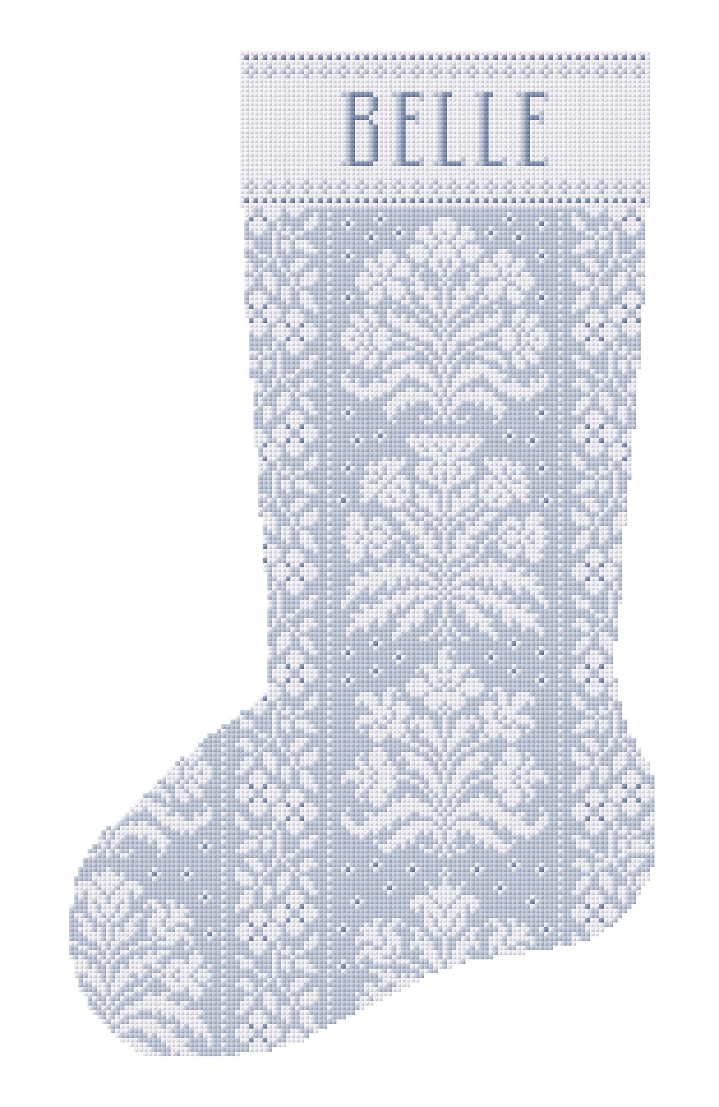 Custom Christmas Stocking Cross Stitch Pattern Kit