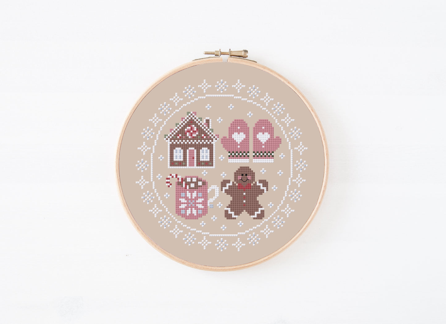 Christmas Mini Cross Stitch Pattern - Gingerbread