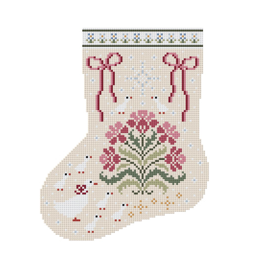 Mini Christmas Stocking Cross Stitch Pattern