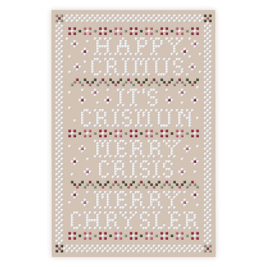 Happy Crimus Cross Stitch Pattern