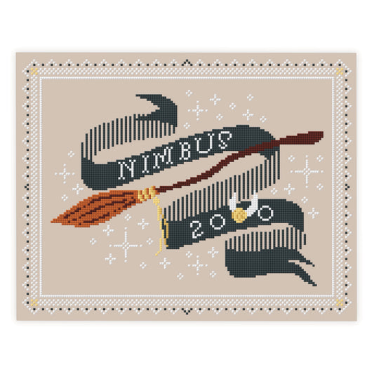 Nimbus 2000 HP Cross Stitch Pattern