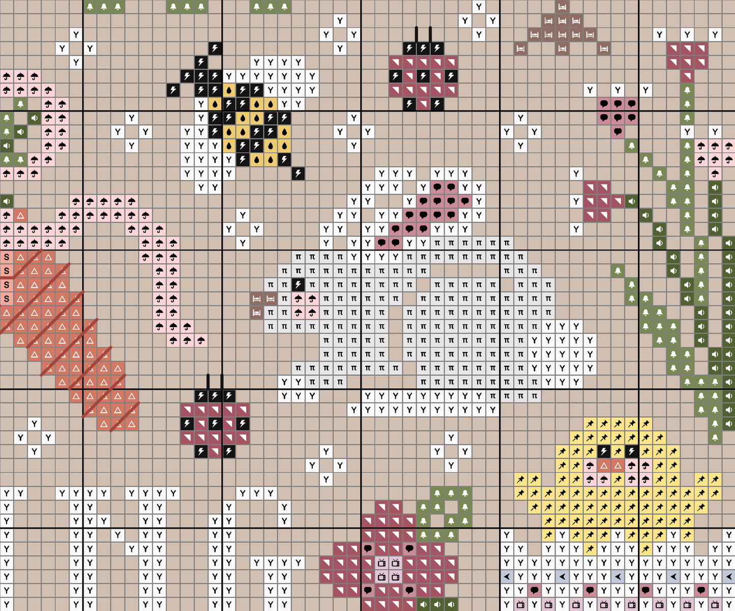 Spring House Cross Stitch Pattern