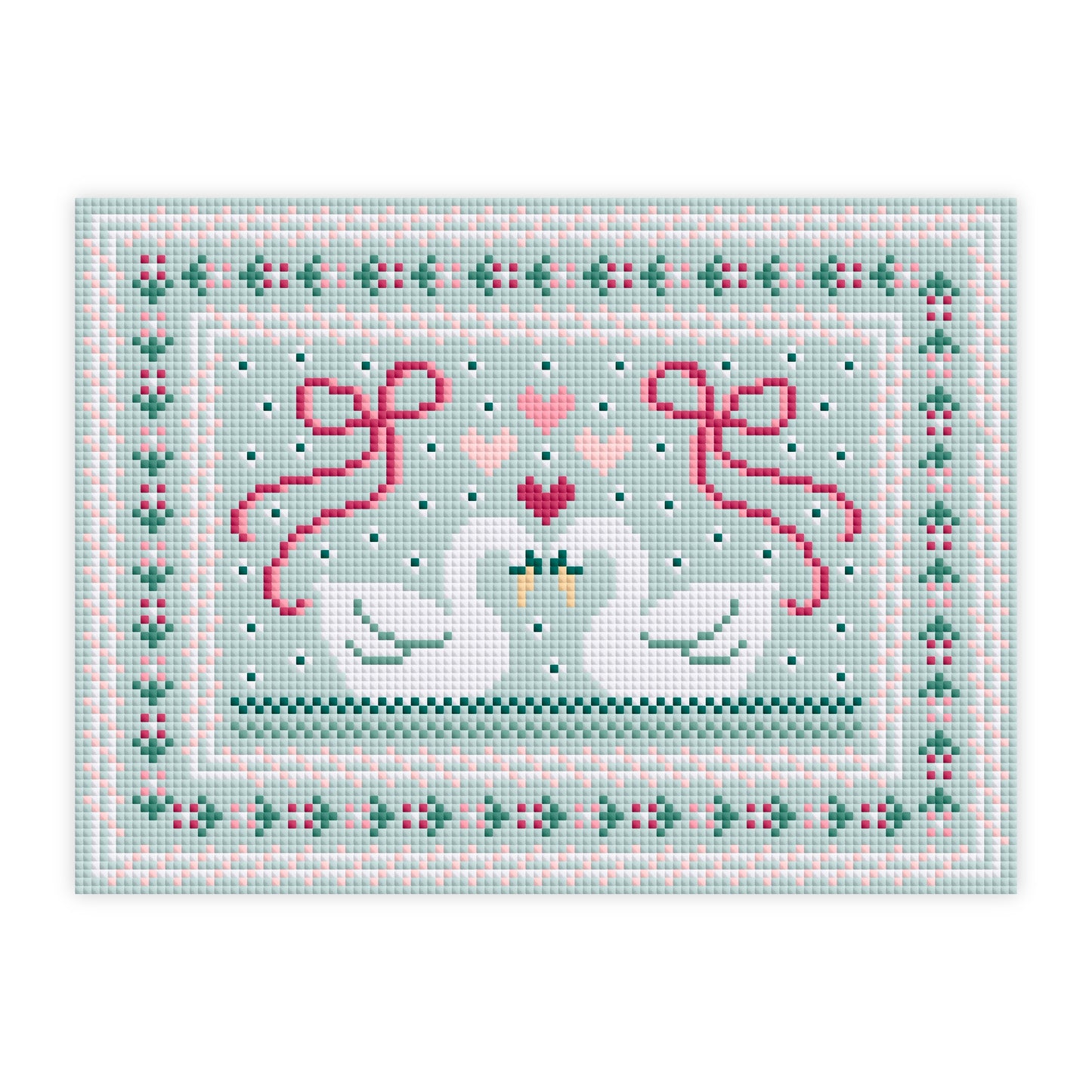 Lovely Swans Cross Stitch Pattern