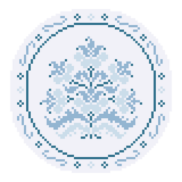 Blue China Plate