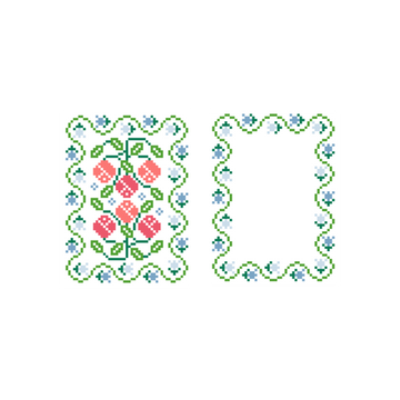 Roses Bag Tag - Double Sided