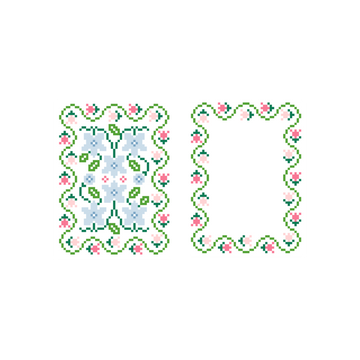 Wildflower Bag Tag - Double Sided