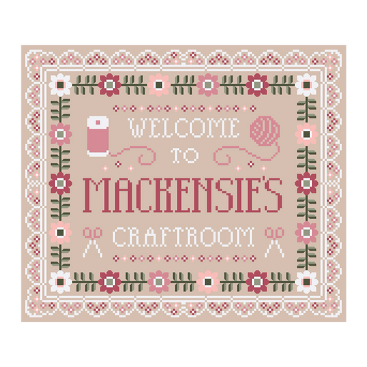 Custom Craft-room Sign Chart