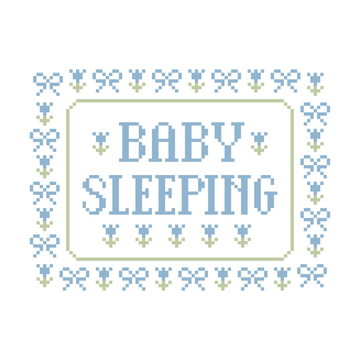 Baby Sleeping Chart - Blue