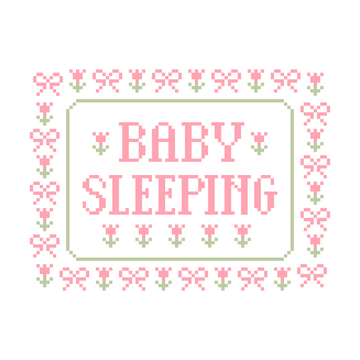 Baby Sleeping Chart - Pink