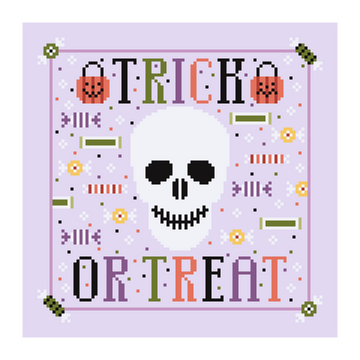 Trick-or-Treat Skull Chart