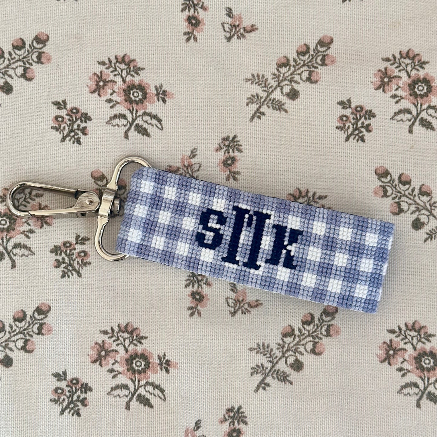 Monogrammed Key Fob Cross Stitch Pattern