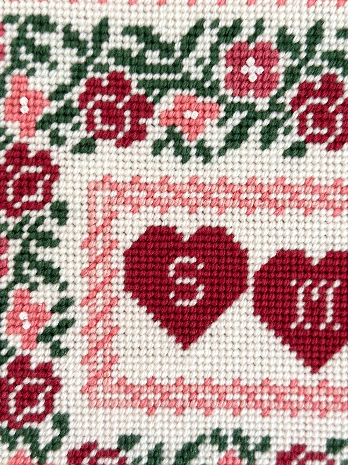 Lovely Hearts Cross Stitch Pattern