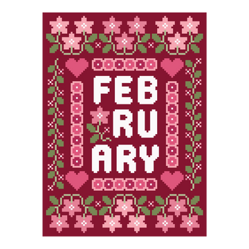 February Violets Chart