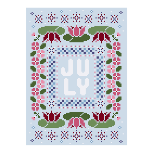 July Water Lily Chart