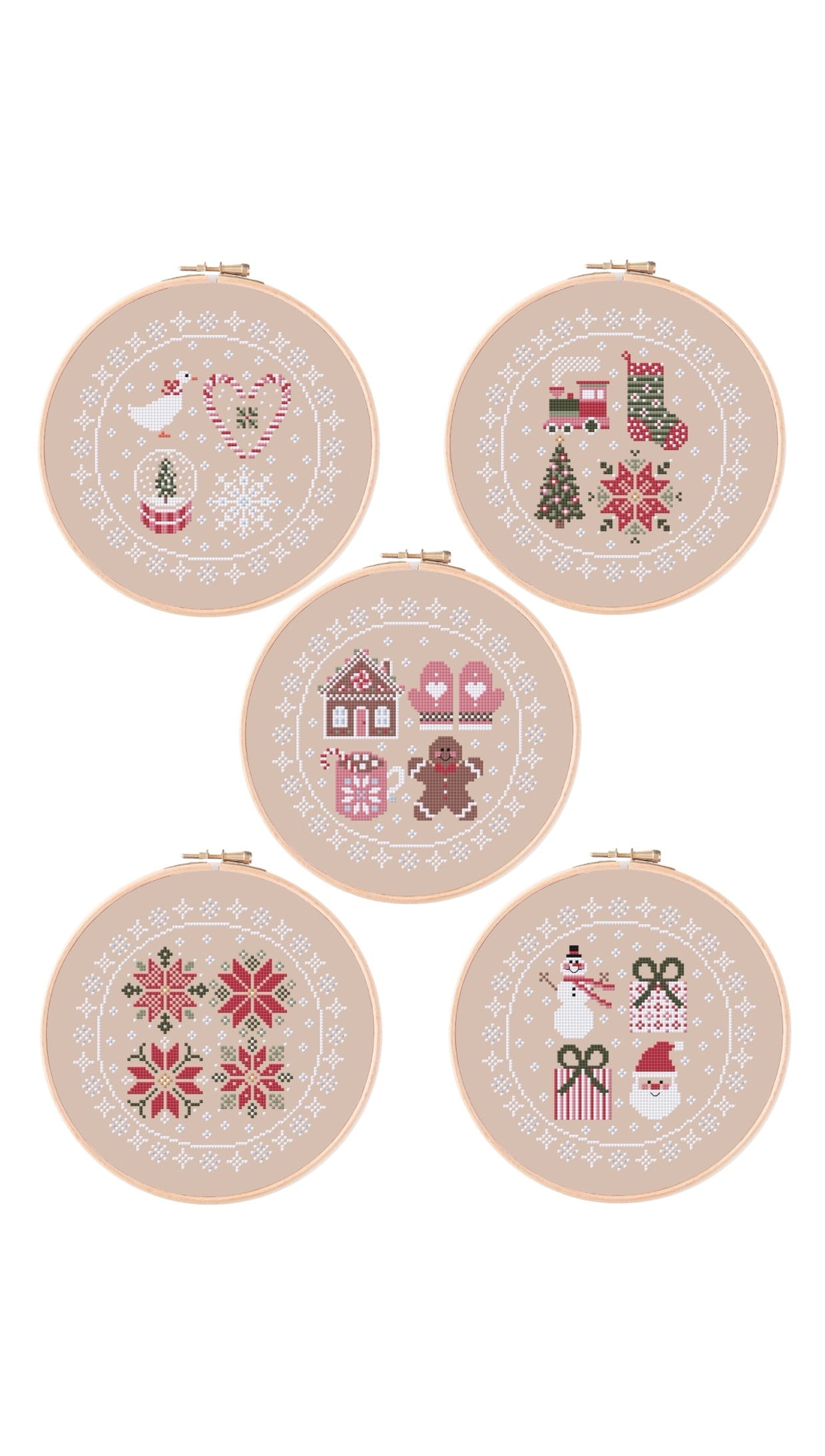 Christmas Mini Cross Stitch Pattern - Gingerbread